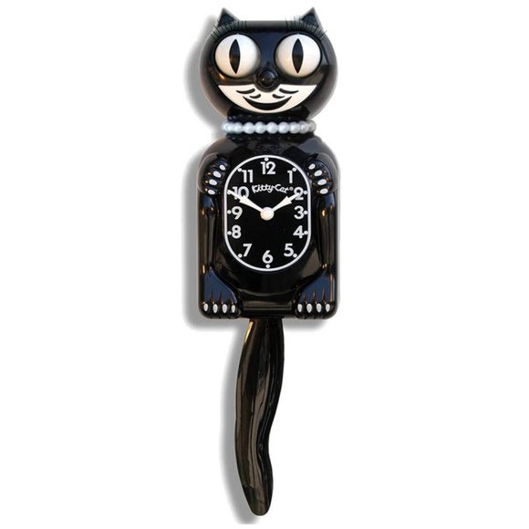 Urban Outfitters Classic black Miss kitty-cat Clock - Picture 1 of 2